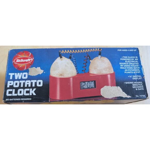 🧨Vintage Skilcraft Two Potato Clock - Picture 1 of 2